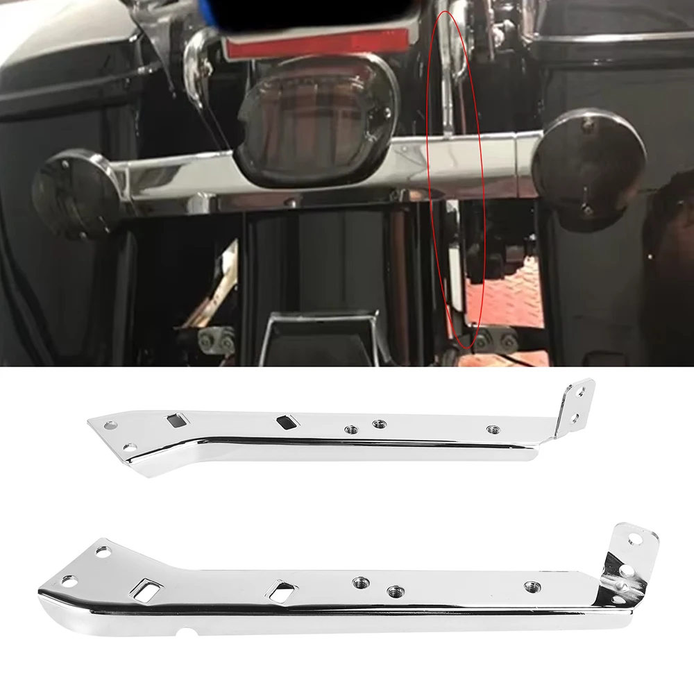 

Кронштейны Для Крепления Задних Кофров Мотоциклов Harley Touring Electra Street Glide Road King, Хромированный Железный Каркас