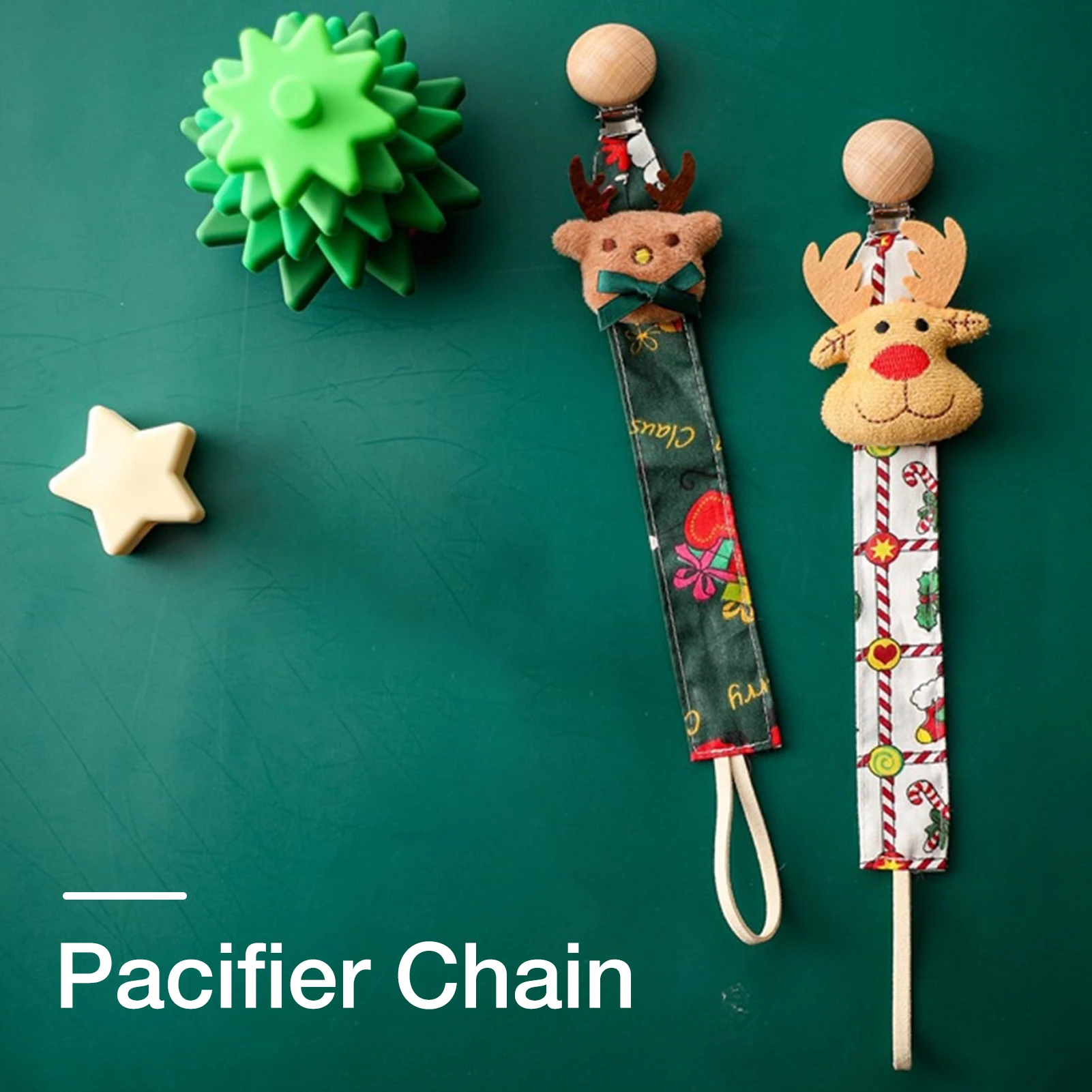 

Baby Toy Strap Washable Pacifier Clip Teether Toys Holder Safety Leash For Babies Children Toddlers Universal Pacifier Leash