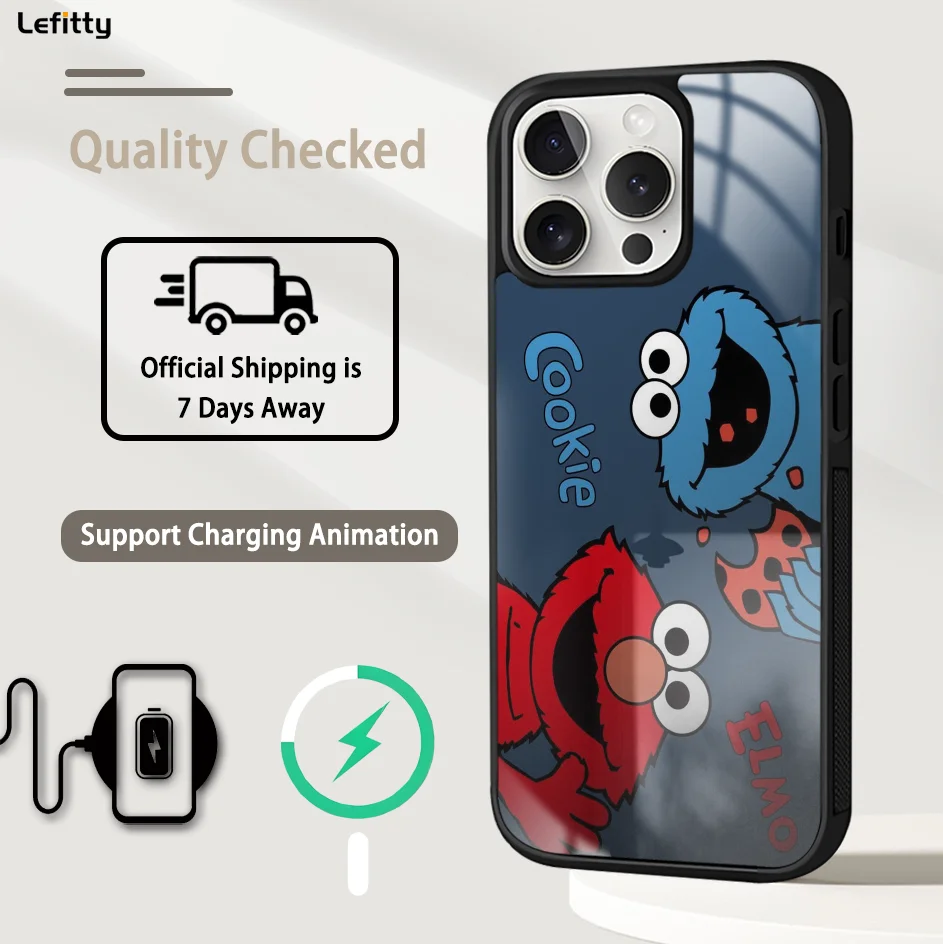 Чехол для телефона Lovel S-Sesame S-Street iPhone 16 15 14 13 12 11 Pro Max Plus Mini магнитный чехол