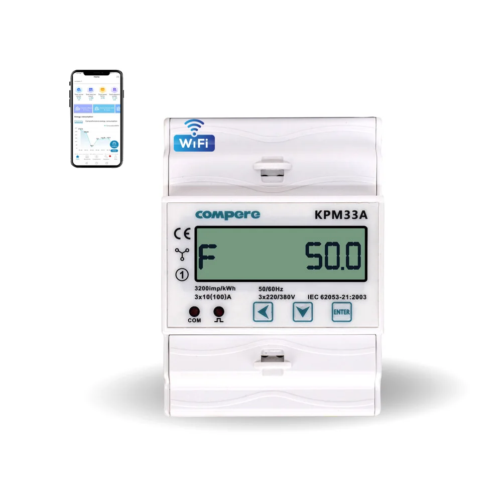 

Для Modbus контроля мощности Din-рейка двунаправленного измерителя кВтч считывание трехфазного измерителя Rs485
