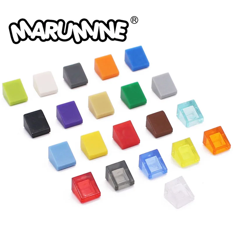 

MARUMINE 300PCS/Lot 54200 Slope 1 x 1 Building Blocks Set MOC 50746 Educational Toys Classic Bricks Idea DIY for Kids Boys Girls