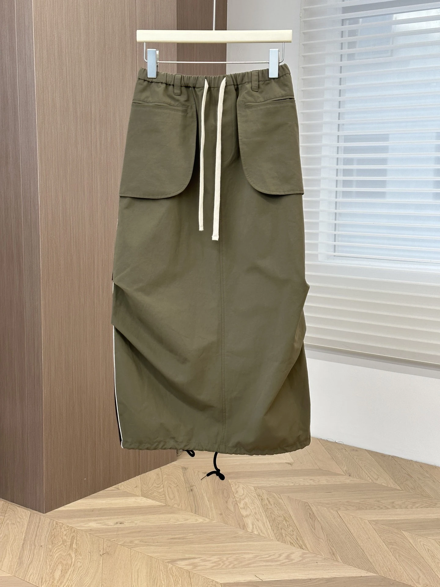 

Новый стиль осень-зима, двухсторонняя длинная юбка с разрезом, индивидуальная ткань с тройной защитой и текстурой, 11/