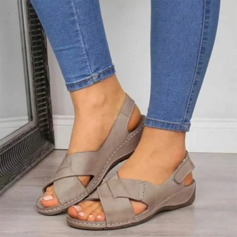 

2022 NEW Women Sandals Summer Fashion Casual Shoes New Fish Mouth Women Shoes Solid Beach Ladies Plus Size Sandals Hot Sale