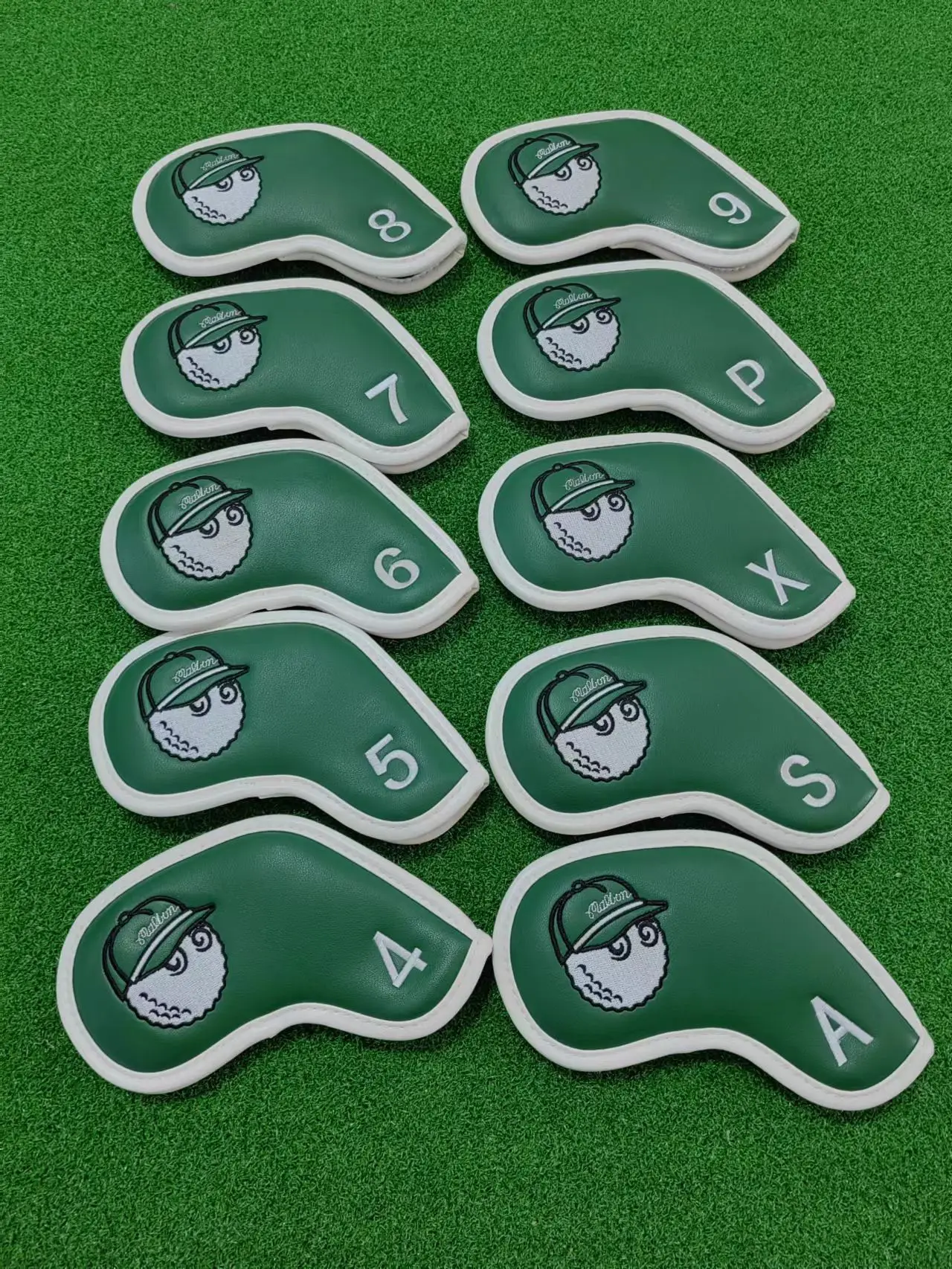 New Golf Iron cover 10Pcs Set PU Leather Waterproof magnet style