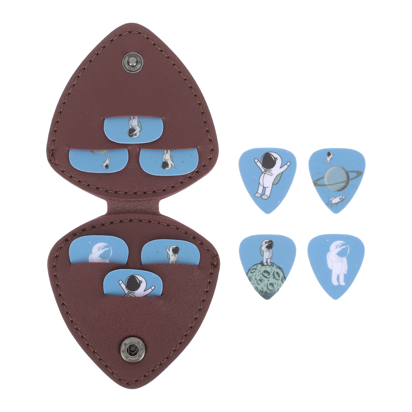 

1 Set Guitar Plastic Picks with Storage Bag Practical Guitar Plectrums Guitar Supplies