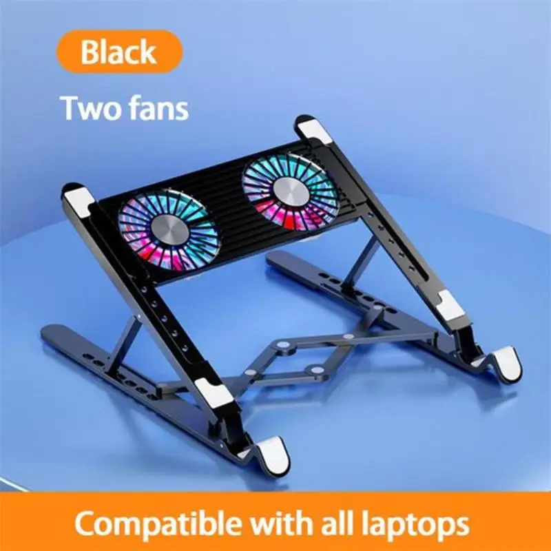 Portable Foldable Laptop Holder With Air Cooling Fans Bracket Radiator Silent Adjustable Holder For Gaming Notebook Accessories Portable Foldable Laptop Holder With Air Cooling Fans Bracket Radiator Silent Adjustable Holder For Gaming Notebook Accessories