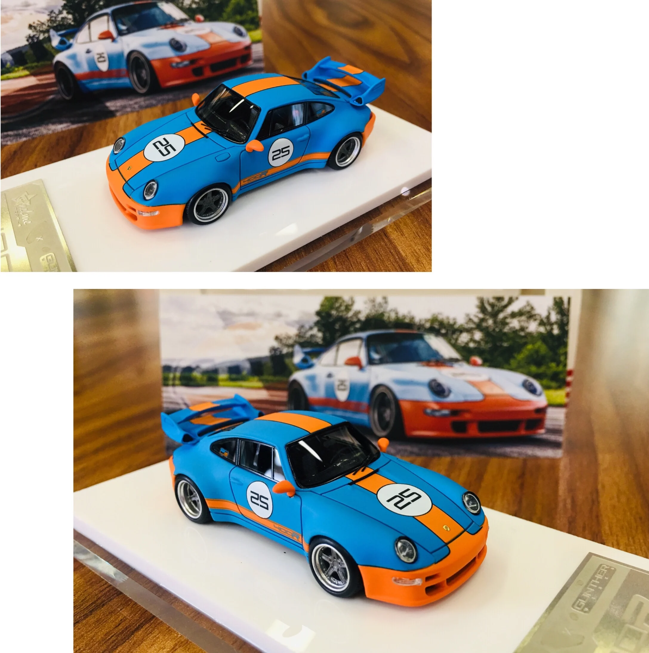 

Fumei Fuelme 1:64 персиковый галстук 993 RWB широкоугольный телефон