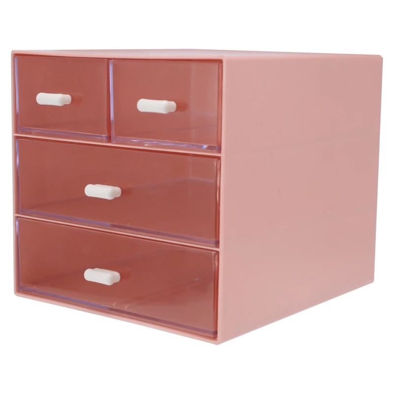 

Makeup Organizer, Desk Organizer With 4 Drawers, Sundries Organizer, Cosmetic Organizer, Bathroom Counter
