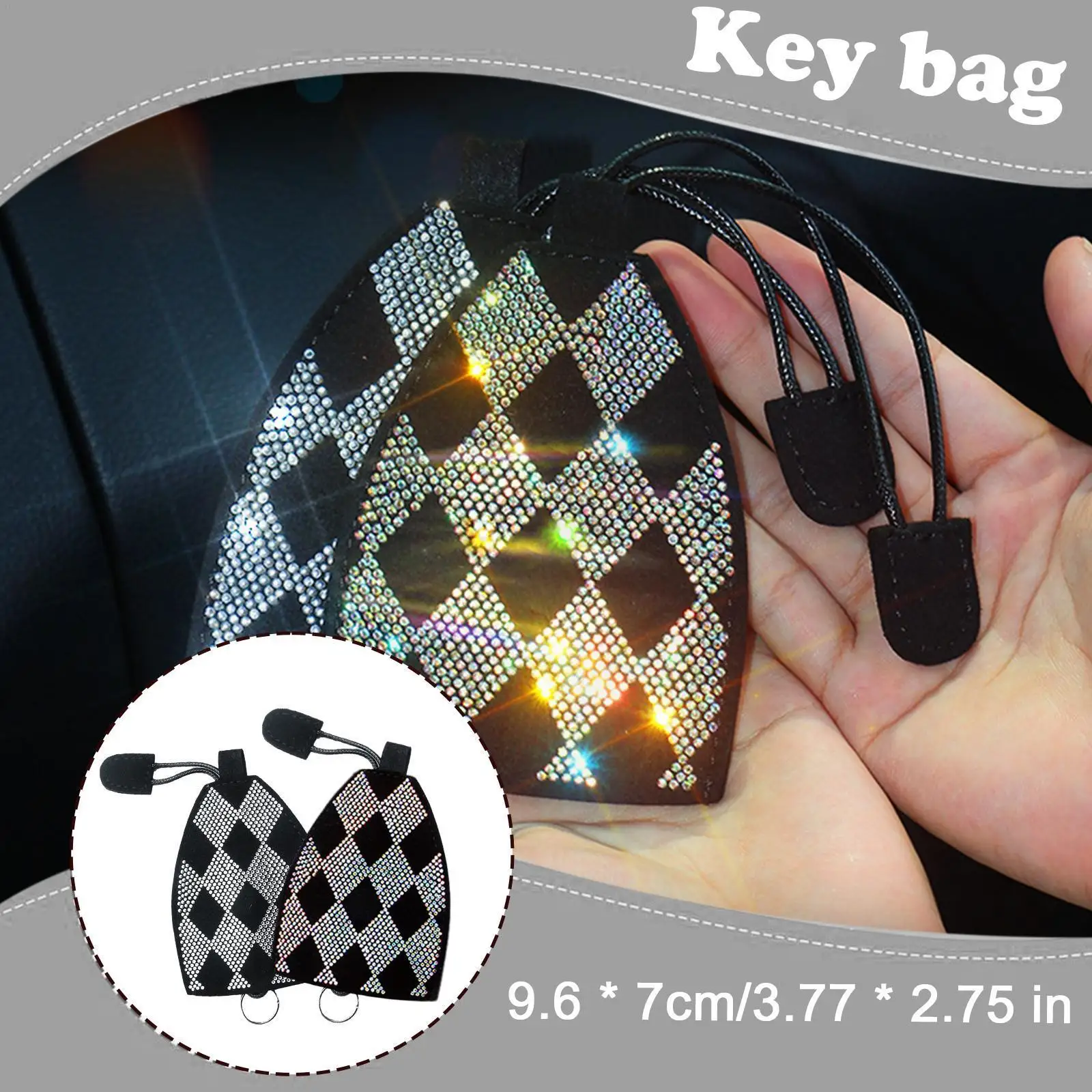 

Hot Drilling Leather Bag Bag Cover Household Universal Holder Protector Lock Bag Car Q8l3