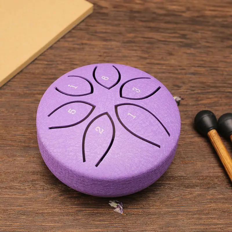 Эфирный барабан мини-3 дюйма 6 музыкальных инструментов малый стальной