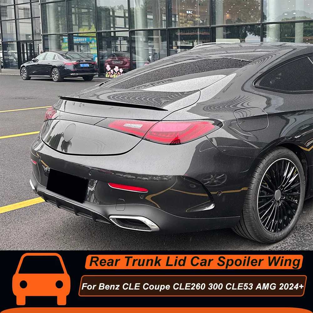 Для Mercedes Benz CLE Coupe CLE260 300 CLE53 AMG 2024 + задняя крышка багажника автомобильный спойлер