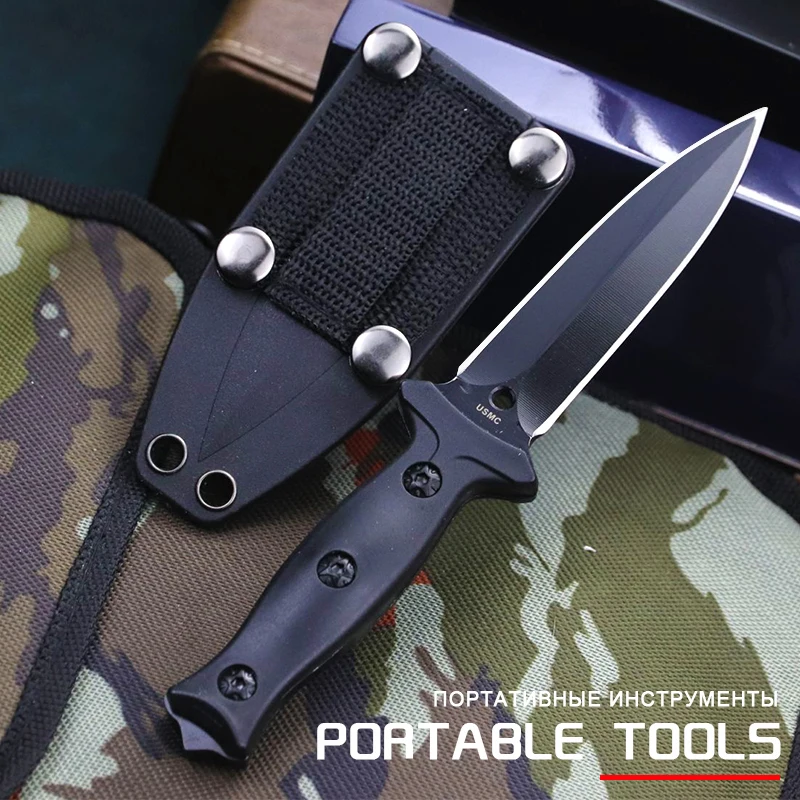 

Camping survival knife high hardness 440C steel blade Outdoor knife creative hunting small straight knife EDC self-defense tool