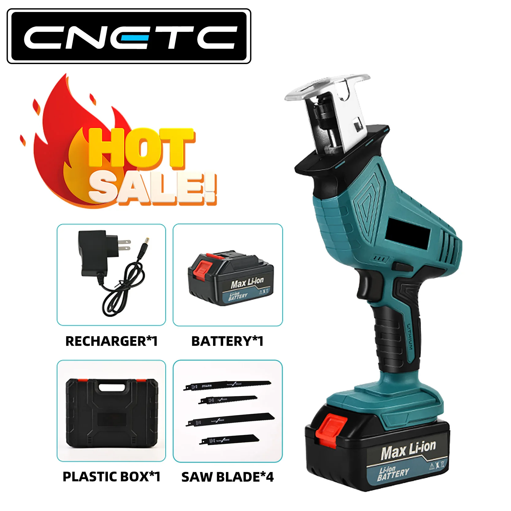 Аккумуляторная электрическая сабельная пила CNETC