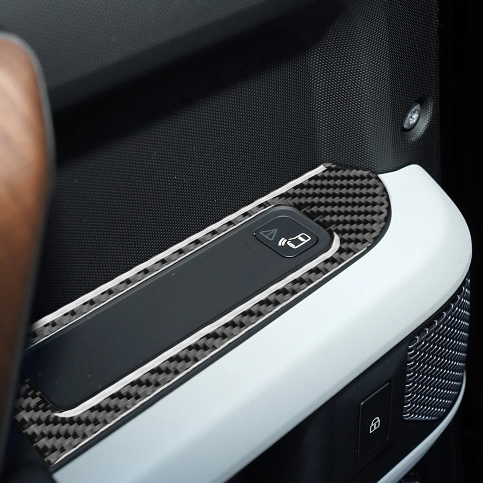 Для Land Rover Defender 2020-2023 крышка для подъема окна из углеродного волокна аксессуары