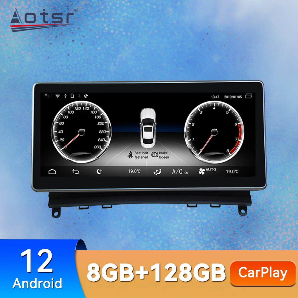 

Carplay для Mecerdes Benz C-W204 2007 2008 2009 2010 2011 Android 12, автомобильное радио, стерео, GPS, автомобильный мультимедийный плеер, головное устройство