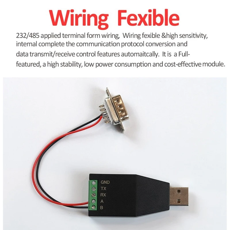 Amсамоtion USB в RS232 RS485 модуль последовательной связи промышленный преобразователь