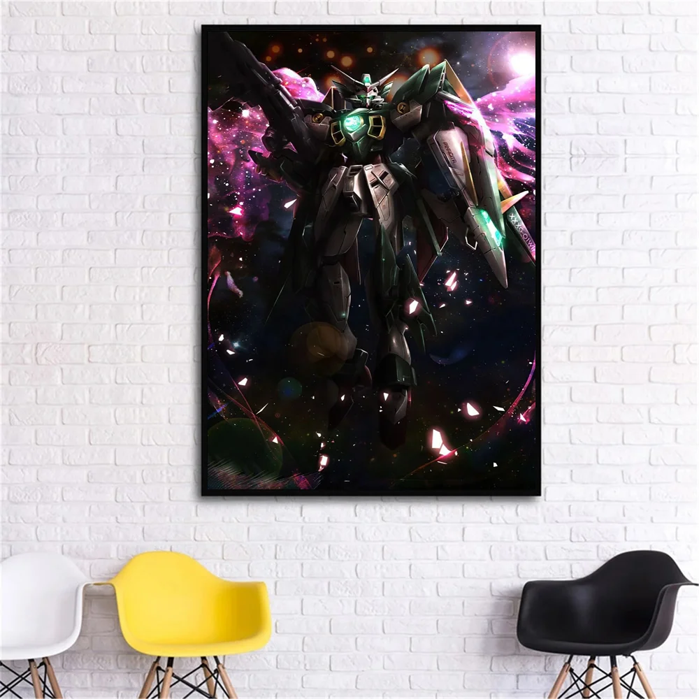 

Japanese Classic Anime Mobile Suit Gundam Posters Pictures Space Mech Wall Art Home Decor for Living Room Canvas Print Painting