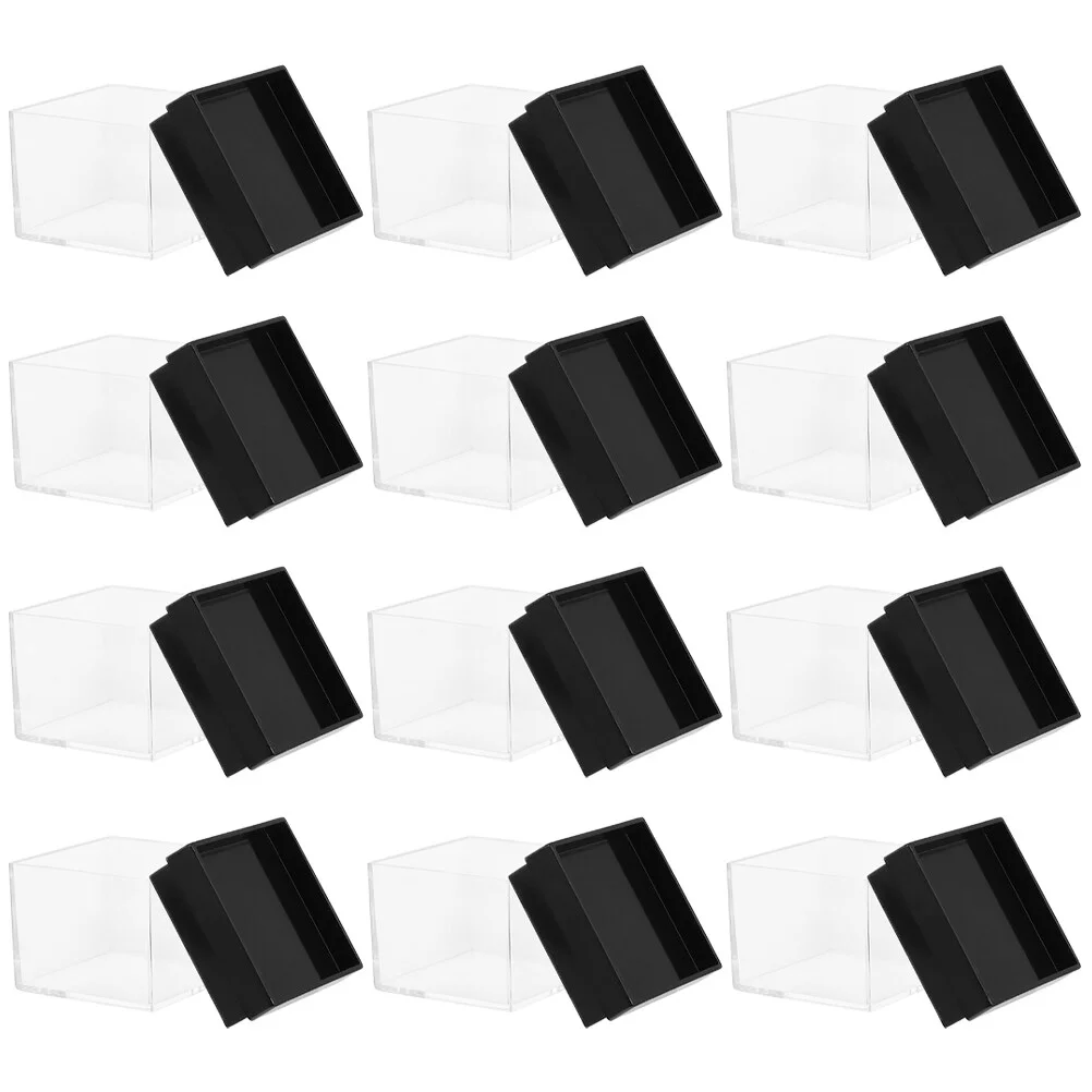 

Fossil Plastic Specimen Holder Square Display Case Container Containers Mineral Storage