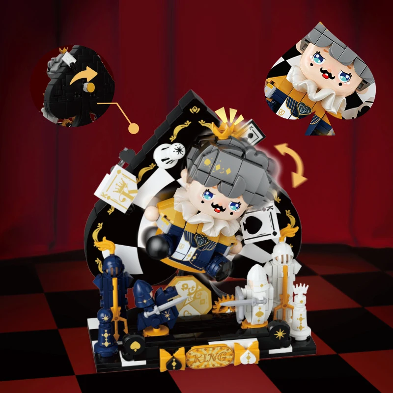 Лидер продаж сказочное покерное Королевство строительные блоки милая