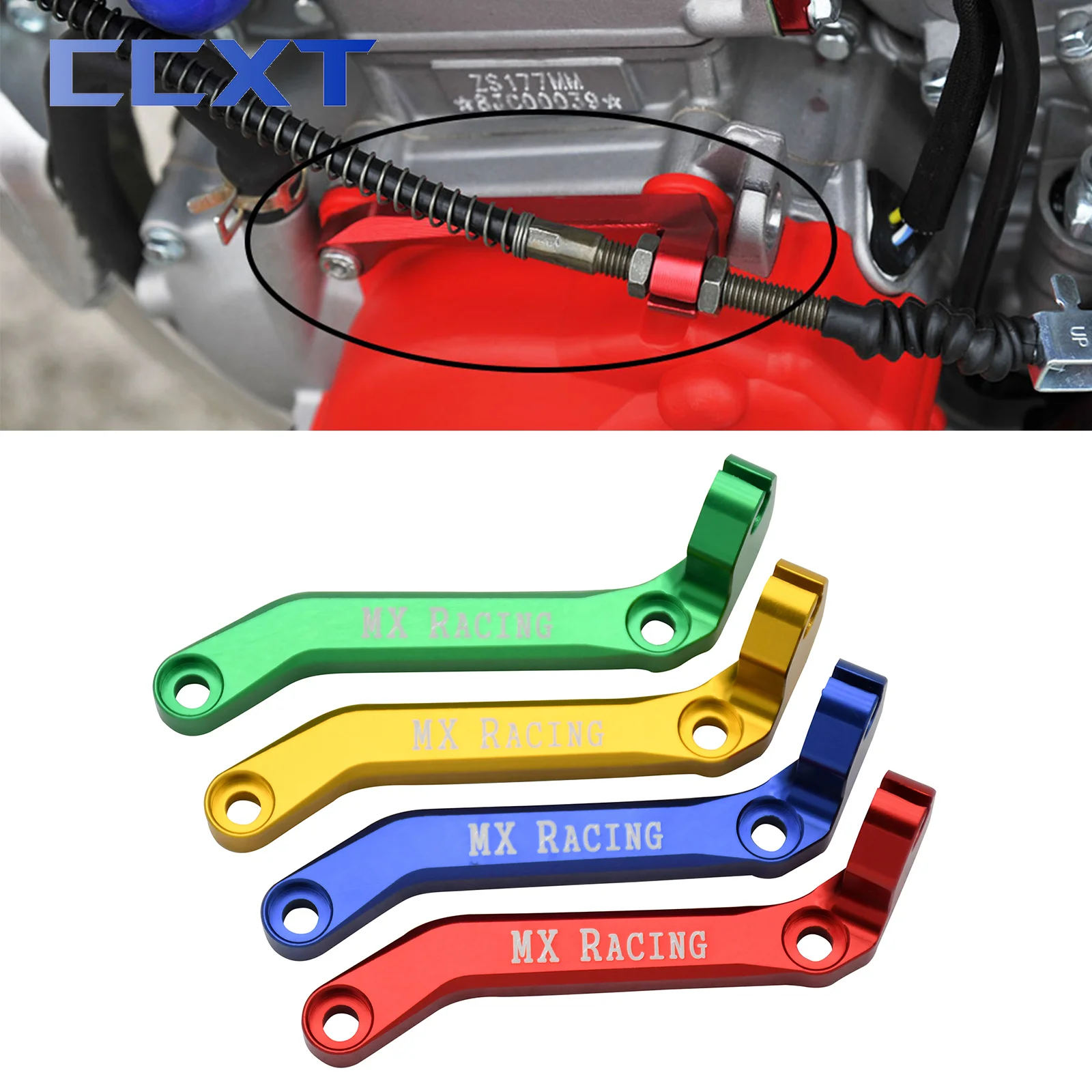 

Motorcycle CNC Aluminum Machining Clutch Arm Bracket Cable For Zongshen Engine NC250 250cc Motocross Dirt Bike Universal Parts