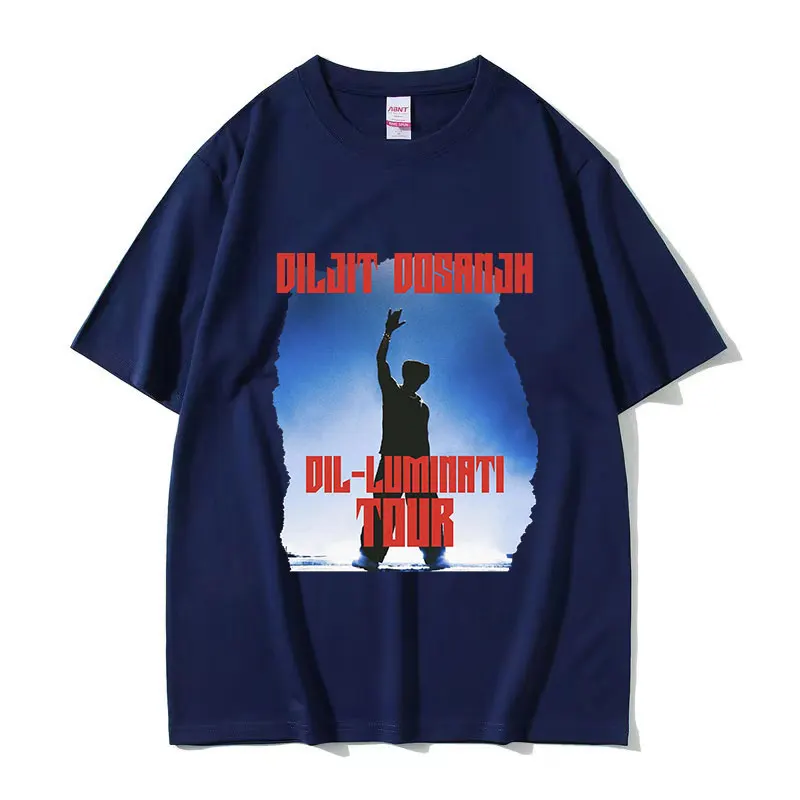 Diljit Dosanjh Dil-Luminati Tour 2024 графическая футболка Мужская модная одежда в стиле хип-хоп