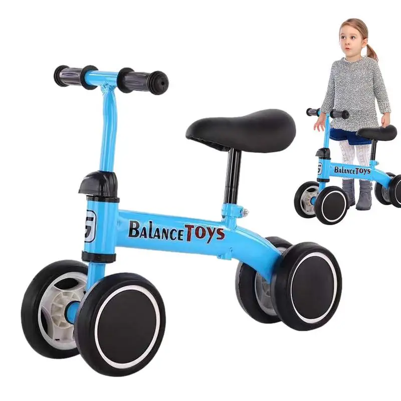 

Children's Balance Bike Sturdy Balance Cycle No Pedal Beginner Kids Bicycle For Girls & Boys Flat-Free Tires Adjustable Seat &
