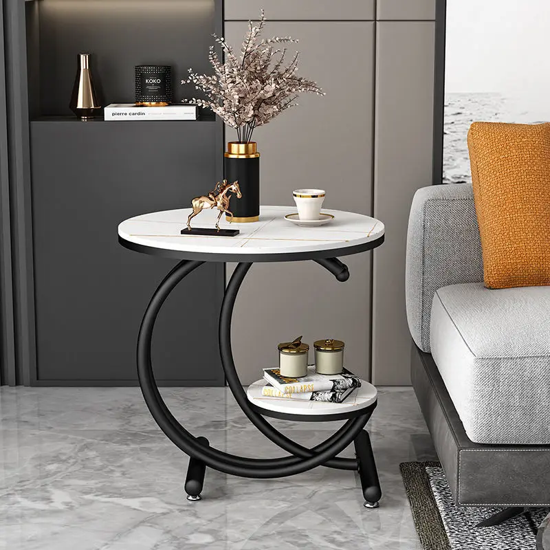 

Light luxury slate side cabinet modern living room side corner several net red balcony table bedside table small coffee table