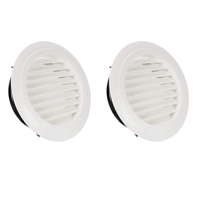 

2X 8-дюймовая искусственная задняя крышка из АБС-пластика, белая потолочная решетка со встроенной сеткой для ванной комнаты