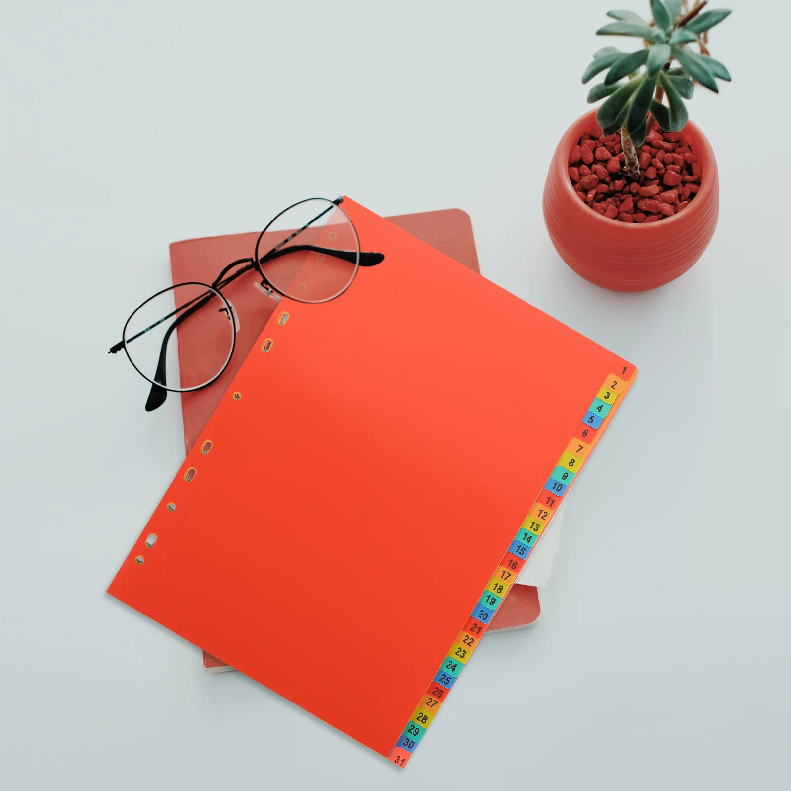 

Pluggable A4 Index Divider Office Colored Binder Clips Tab Pvc Classification Tabs