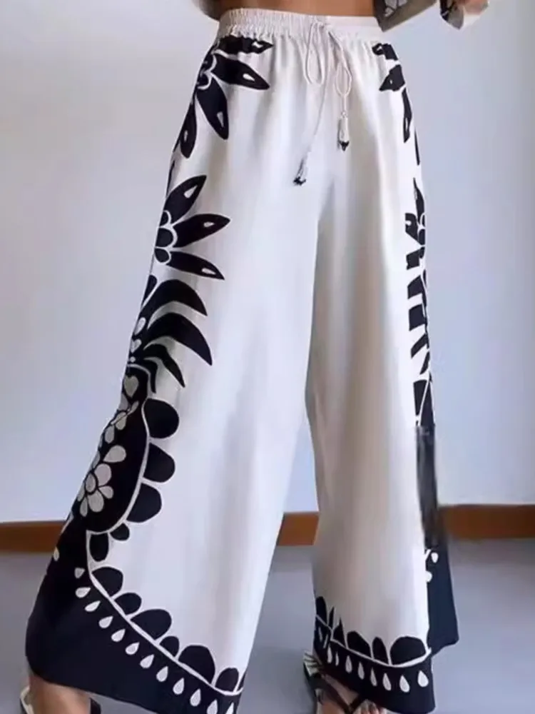 Женский Повседневный костюм из двух предметов Свободный укороченный топ с