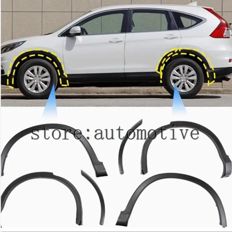 Фото Оригинальные матовые накладки из АБС-пластика для Honda CRV 2012 2013 2014 2015 2016, накладки на колеса, брови, круглые дуговые расширения №1