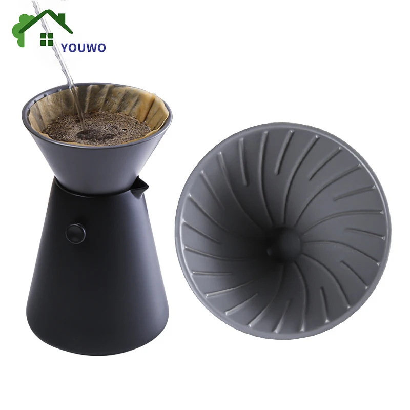 

V60 капельный кофейник, ручной чайник, набор керамических фильтров, пресс, Кофеварка, бытовая кафе, рестораны, посуда для кофе 650 мл