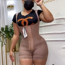 Corsé moldeador de cuerpo para mujer, prenda de alta compresión, Control de Abdomen, body doble, entrenador de cintura, Body de busto abierto, Faja Skims (3)