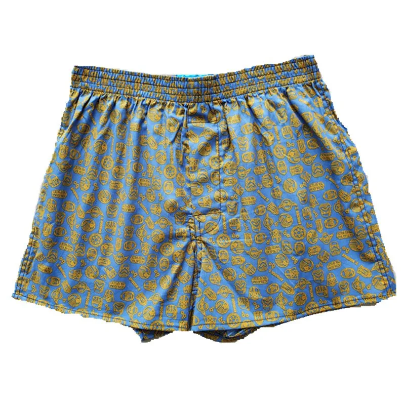 New men's underwear Woven cotton Pants Anime Mems Lounge Sleep Bottoms Shorts