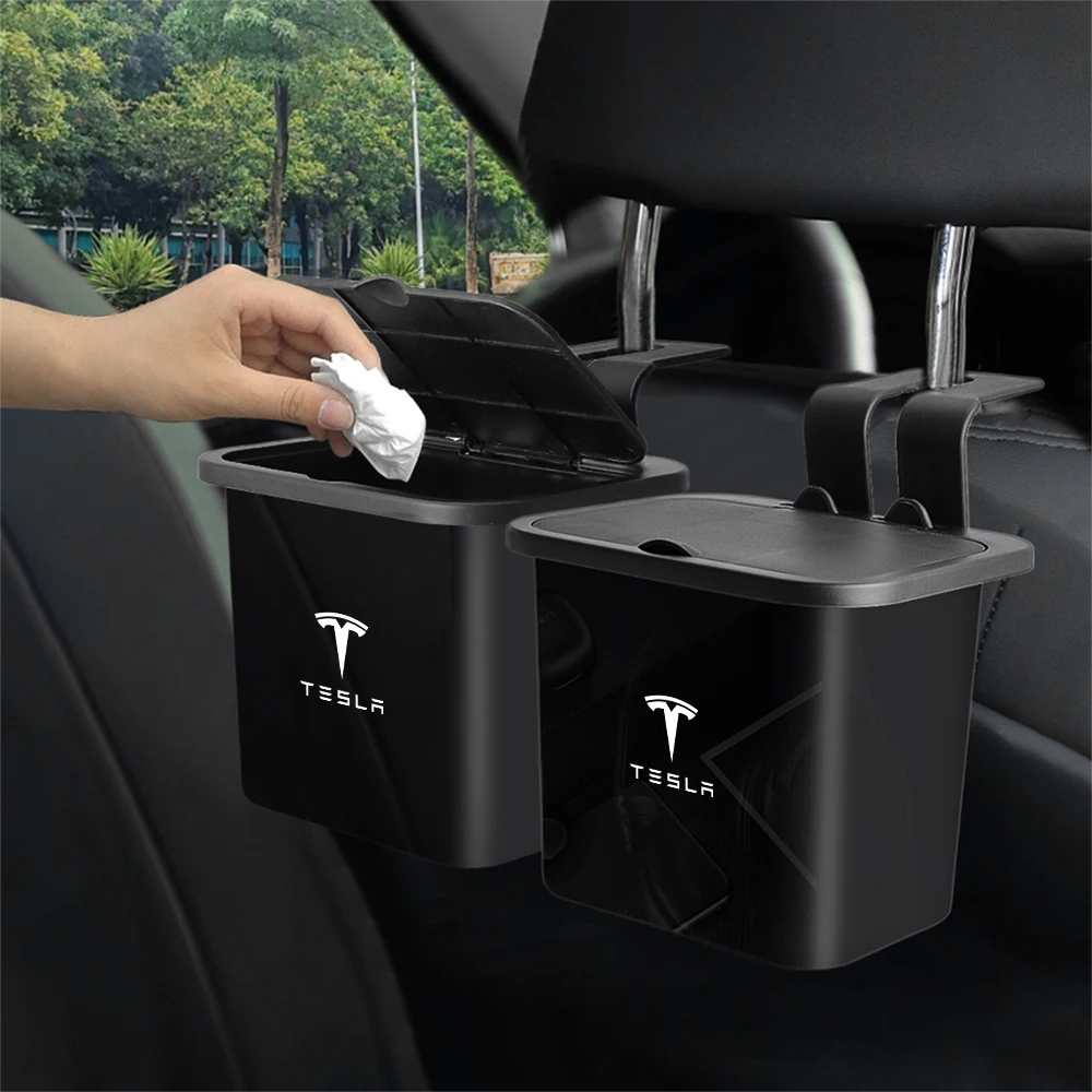 Автомобильный органайзер для мусорного бака подвесной мусорный бак Tesla Model 3 Y S X