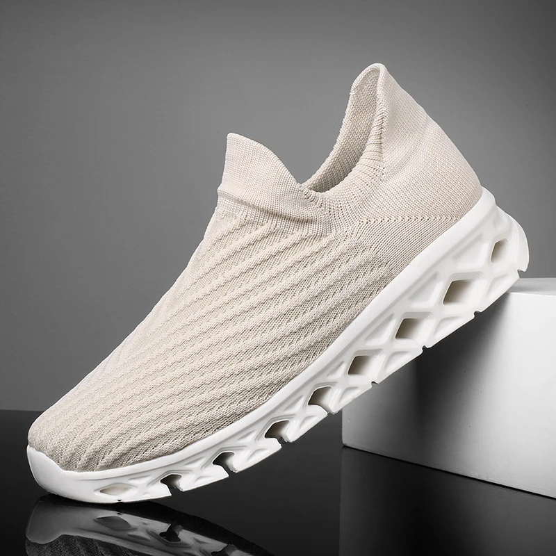 Mesh Men Shoes 2022 Socks Sneaker Summer Men's Vulcanized Casual Shoes Outdoor Loafers Blade Walking Running Zapatillas Hombre