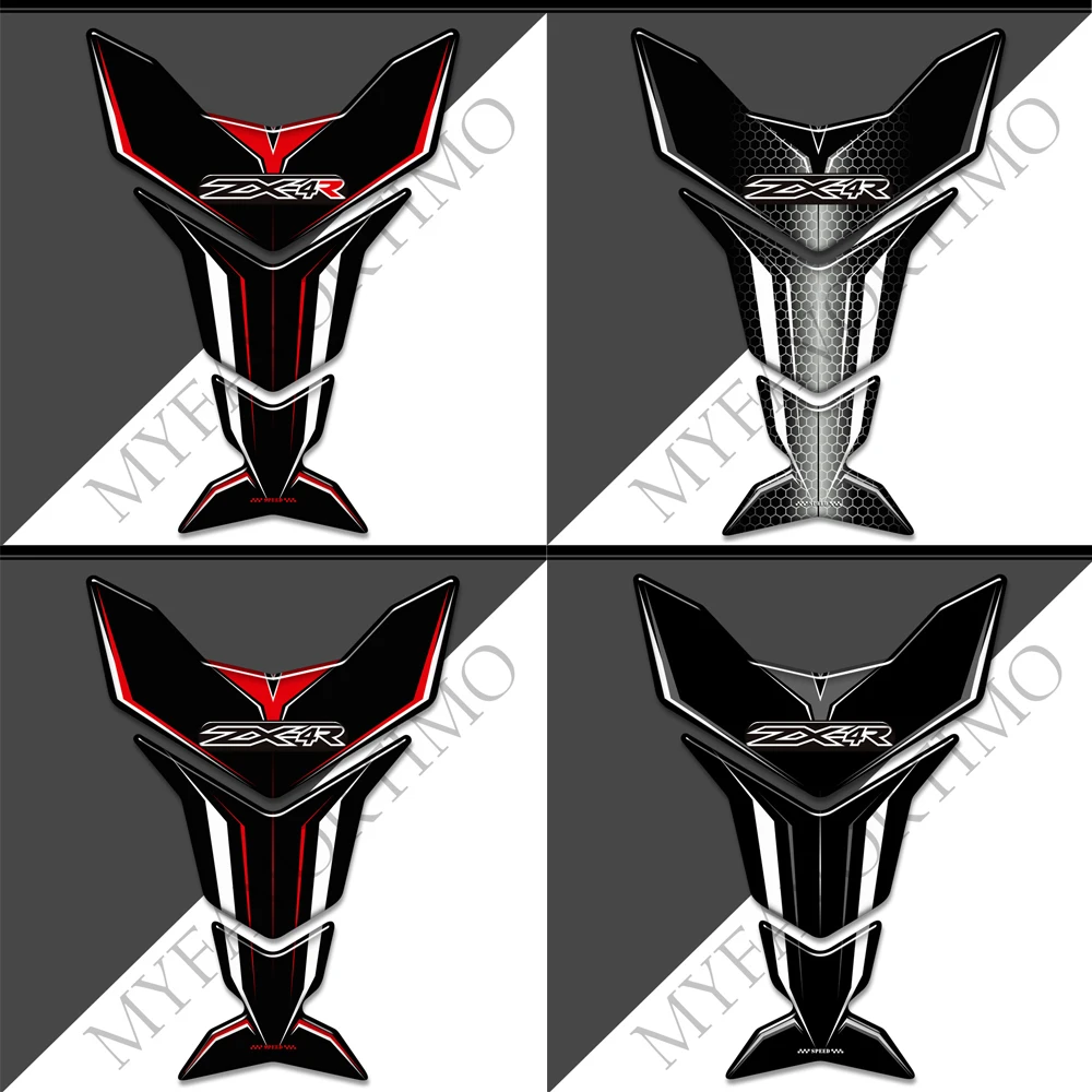 Фото Для Kawasaki Ninja ZX-4R 400 ZX 4R ZX4R мотоциклетные 3D наклейки на бак Pad защита наклейки из рыбьей кости №3