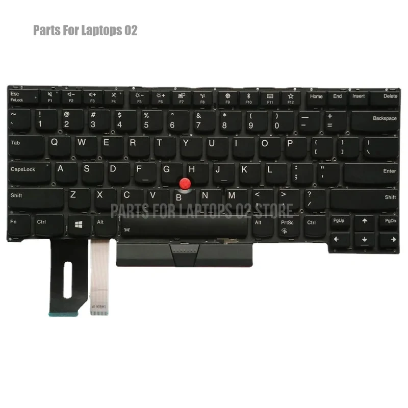 Фото Сменная клавиатура US для ноутбуков Lenovo ThinkPad T490S T495S T14S P1 X1 Extreme Gen1 Gen2 без рамки №3