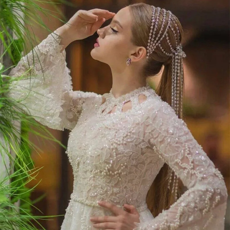 

Stonefans Boho Стразы повязка на голову с бахромой для волос Роскошный дизайнерский головной убор ювелирные изделия Аксессуары для волос для женщ...