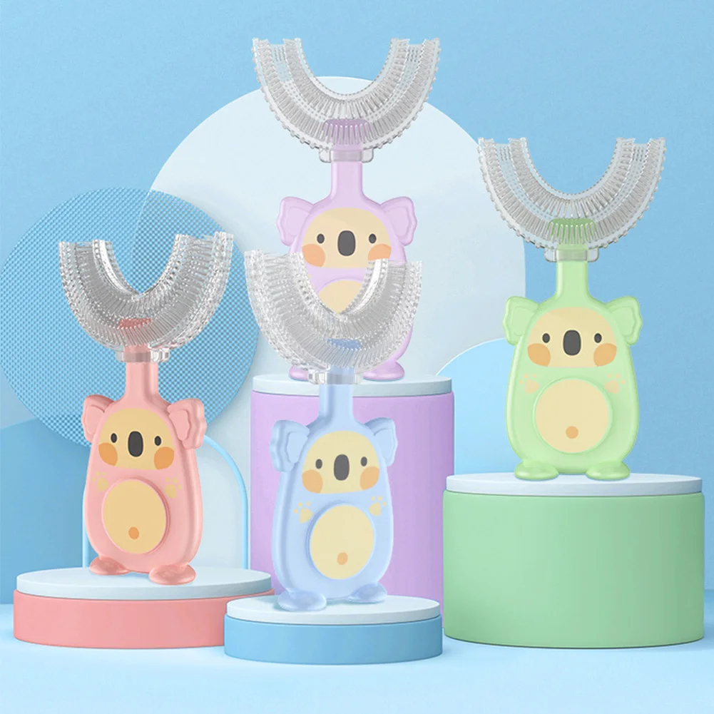 

2-12Y Baby Toothbrush Children Teeth Oral Care Cleaning Brush Soft Food Grade Silicone Teethers Baby Toothbrush Newborn Items