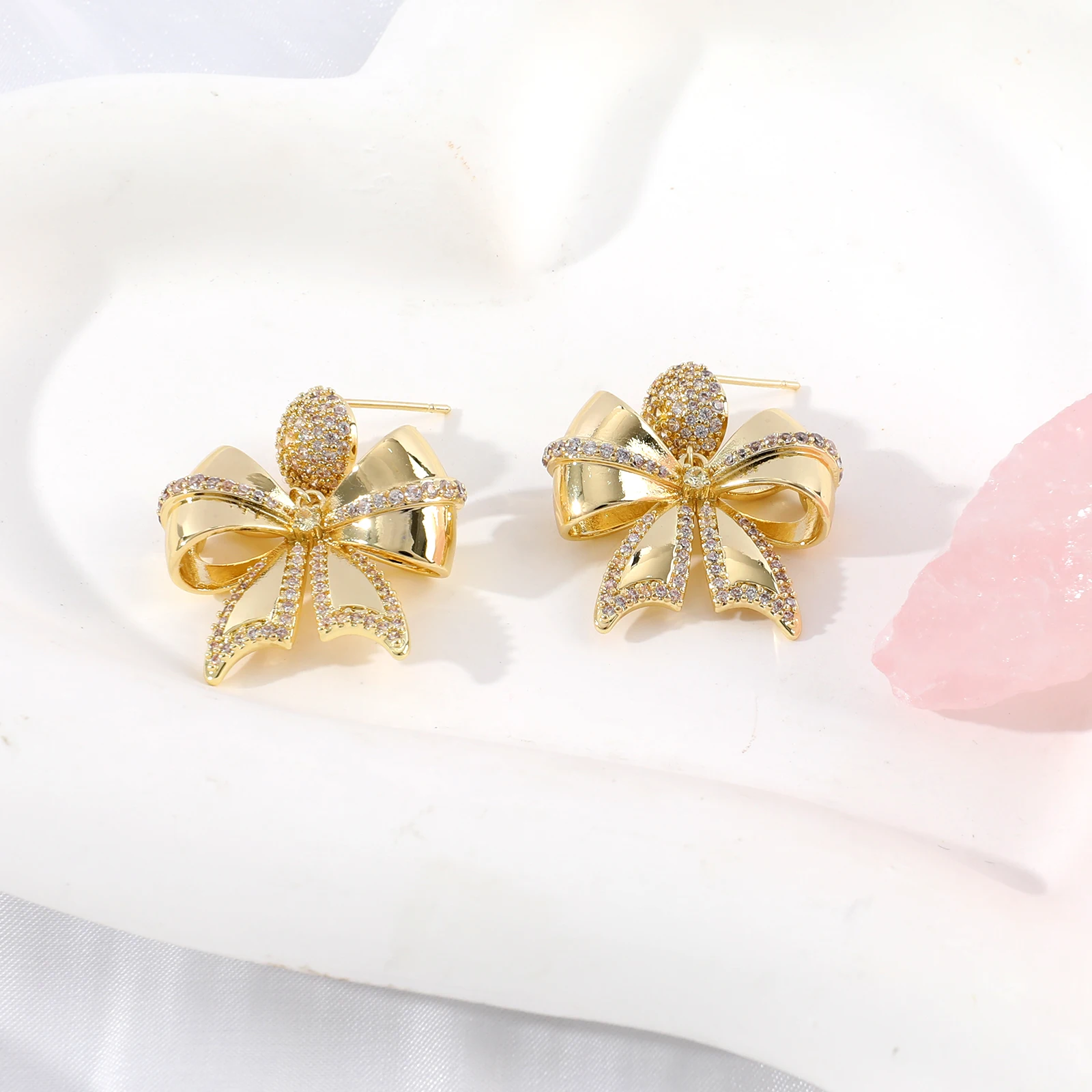 Makersland Женские серьги с галстуком-бабочкой персонализированные ювелирные