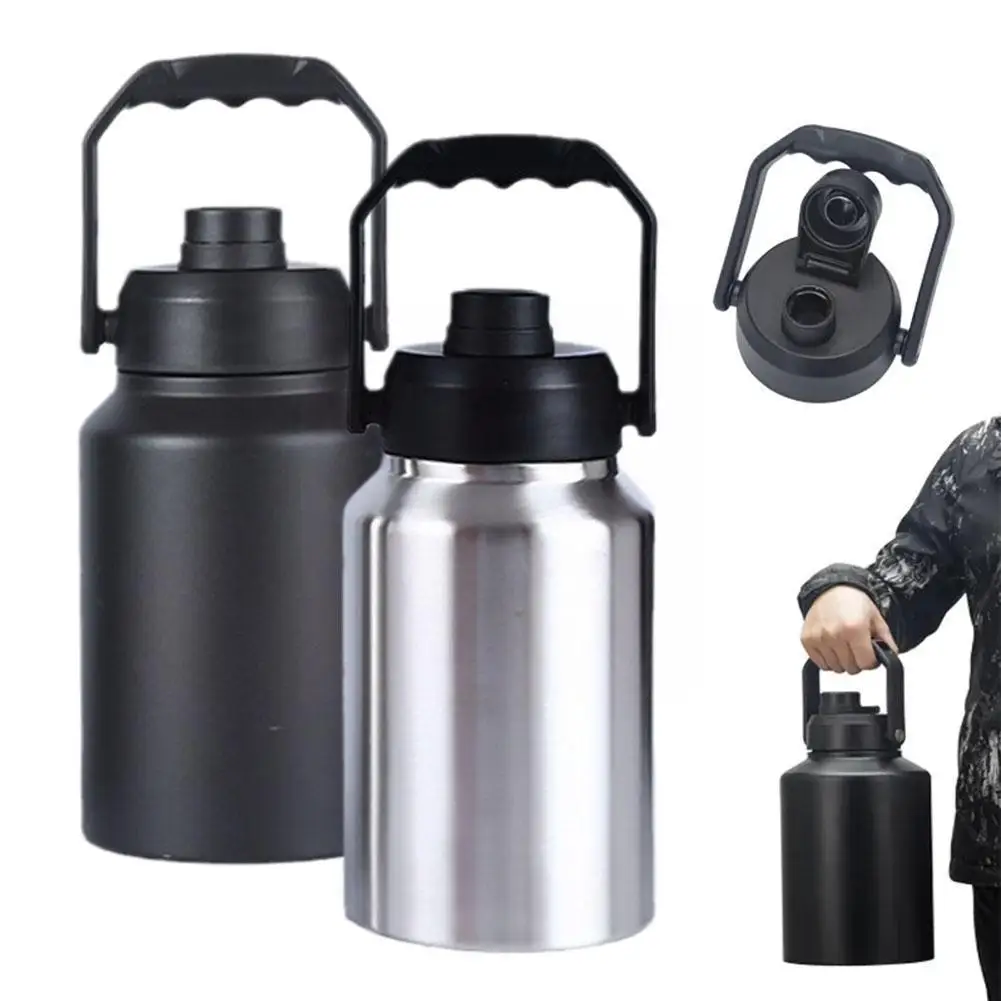 

2/3 L Thermal Bottle Outdoor Climbing Camping Sport Stainless Vacuum Steel Flask Large Portable Double Capacity Thermos Mug D1I6