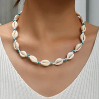 nature shell knotted necklace collarbone chain