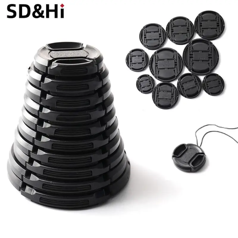 1 шт. Высококачественная защелкивающаяся передняя крышка для объектива камеры 40,5 мм 49 мм 52 мм 55 мм 58 мм 62 мм 67 мм 72 мм 77 мм 82 мм