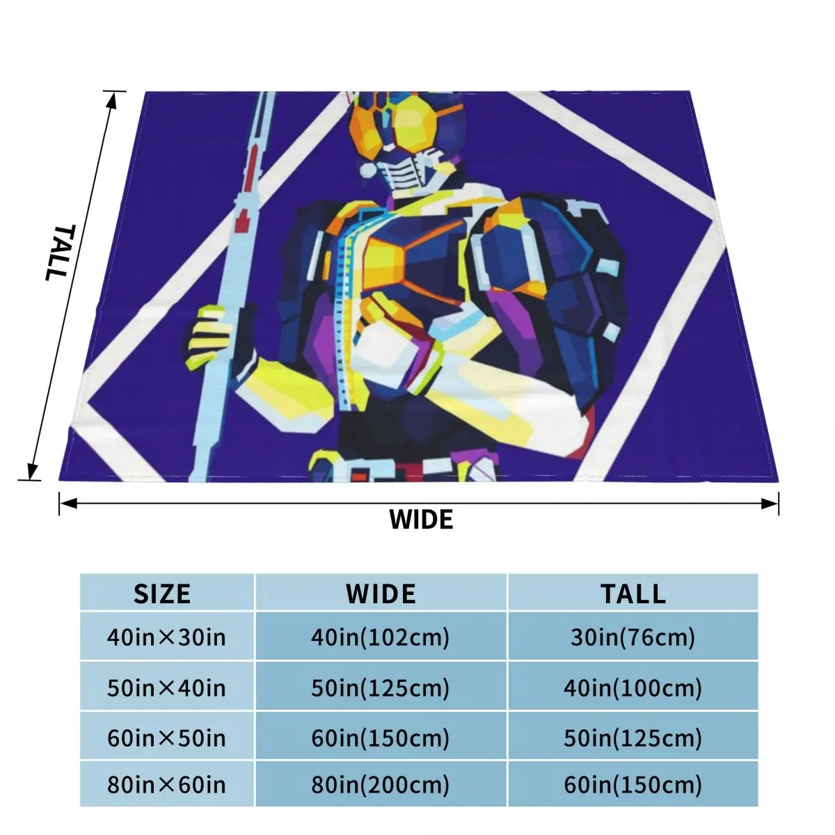 Kamen Rider Den O Rod Form An Ultra-Soft Micro Fleece Blanket