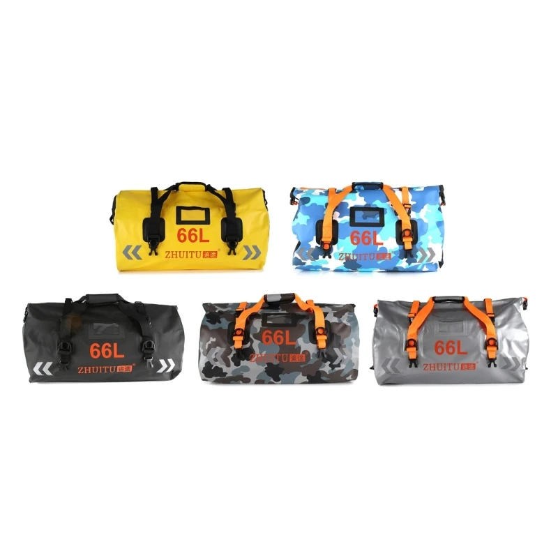 

Рюкзак для заднего сиденья мотоцикла, сумка для багажа 66 л/80 л, нейлоновая Светоотражающая спортивная сумка