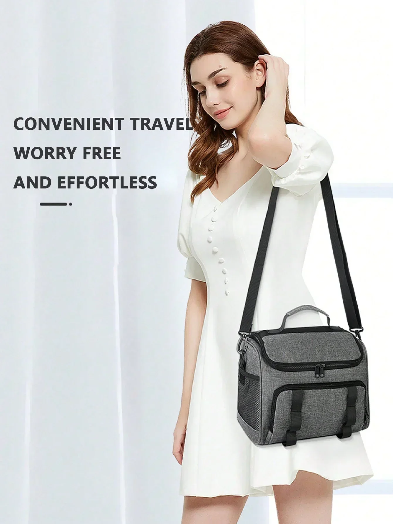 Портативная сумка для обеда водонепроницаемая многоразовая изолированная