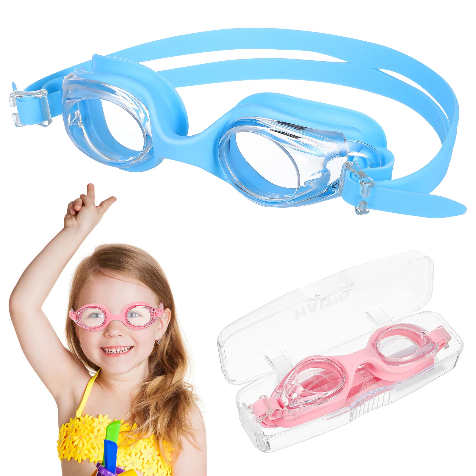 

2 Pcs Kids Swimming Goggles Children Swim Glasses Toddlers Swim Goggles