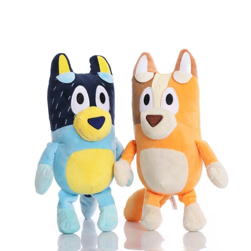 Оригинальная детская плюшевая игрушка Bluey 40 см Милая модель собаки бинго сестры