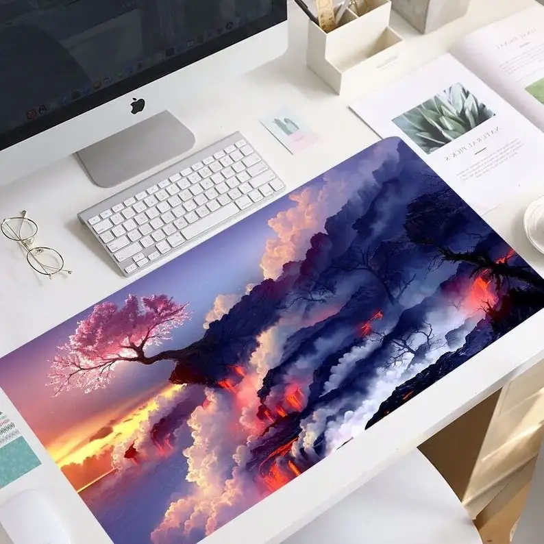 

Japan Sea Wave Mouse Pad, Great Wave Off Art Large Size Mouse Pad Natural Rubber PC Computer Gaming Mousepad Desk